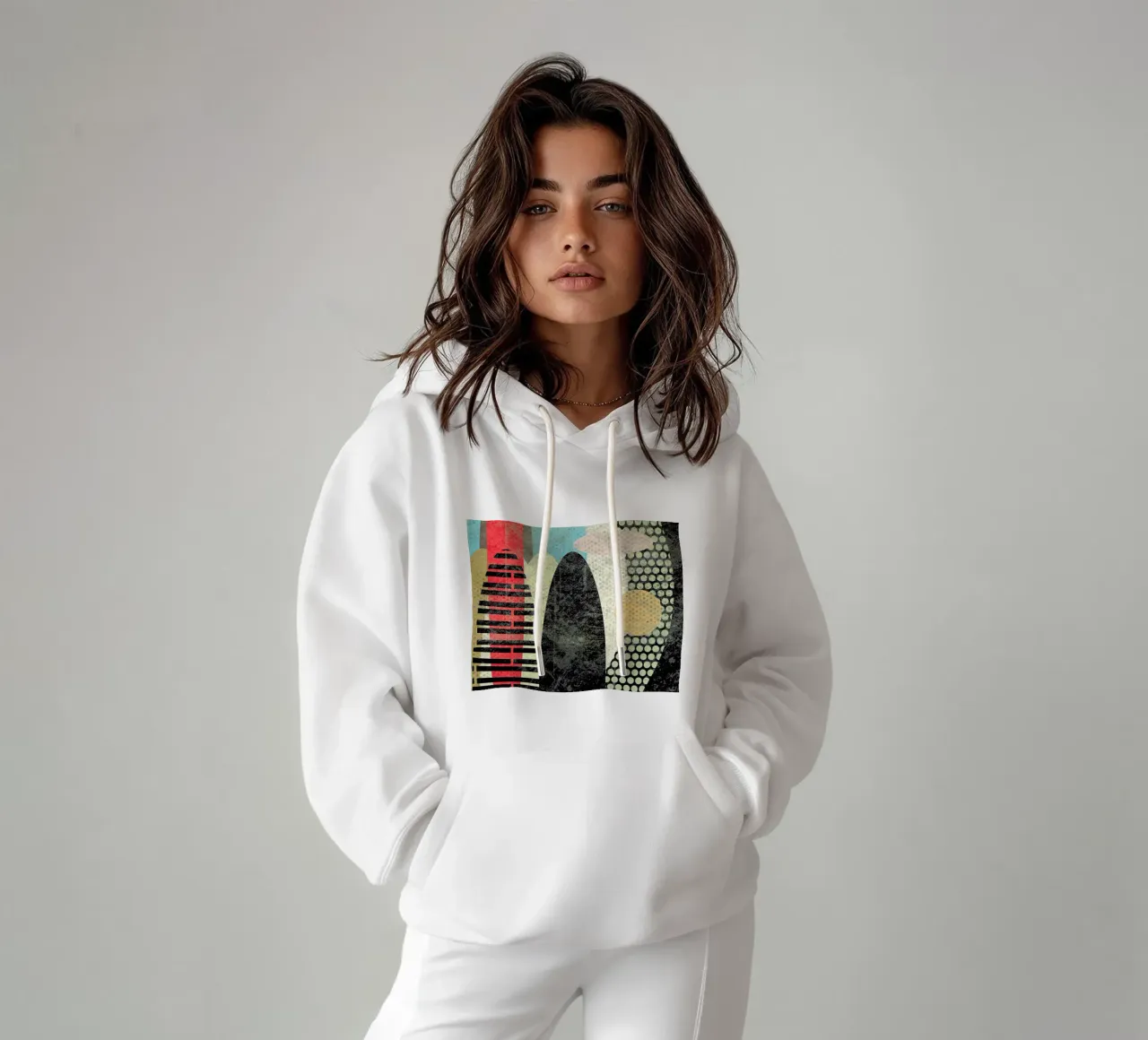 Abstraction felpa con cappuccio da Metron