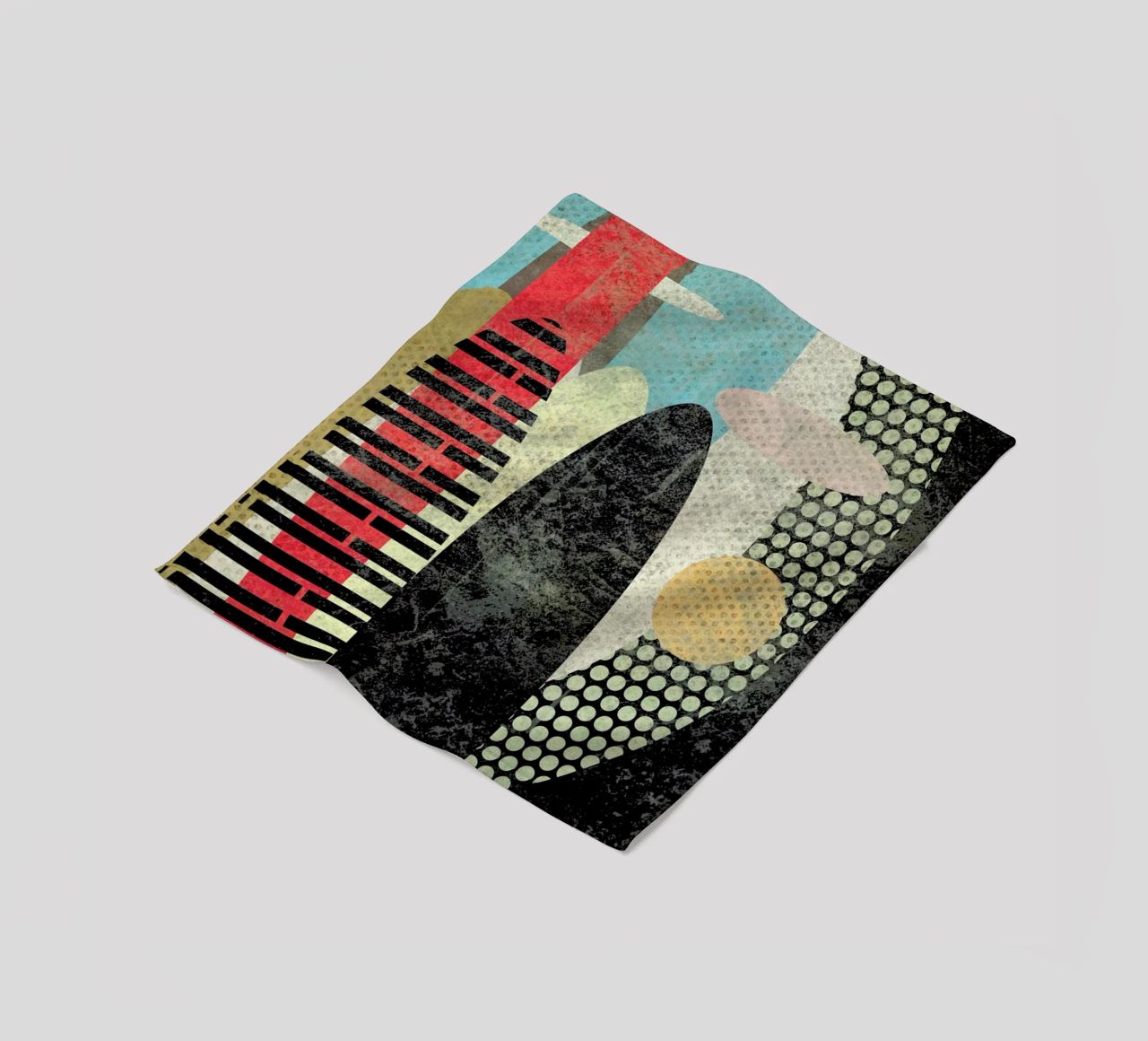 Abstraction fleece blanket by Metron