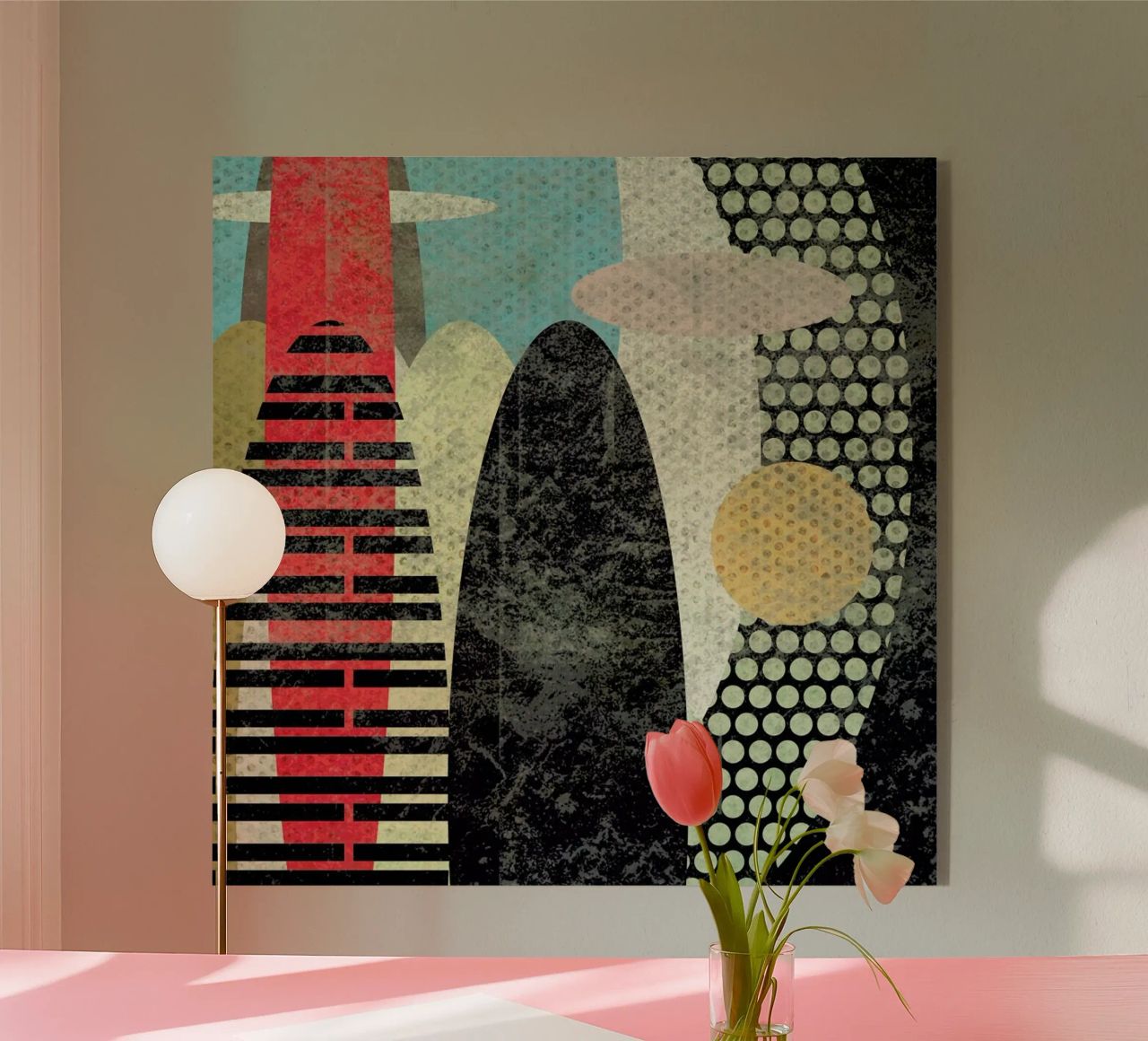 Abstraction acrylic glass by Metron