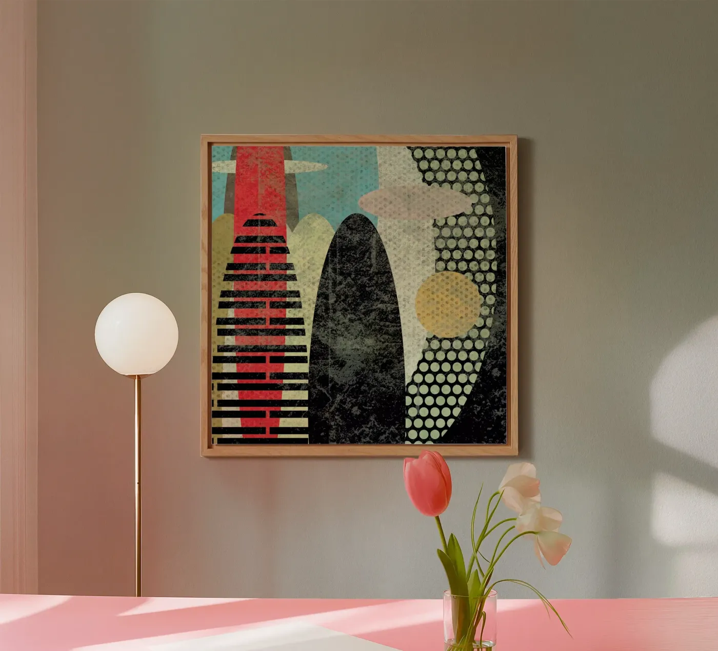 Abstraction alluminio dibond da Metron