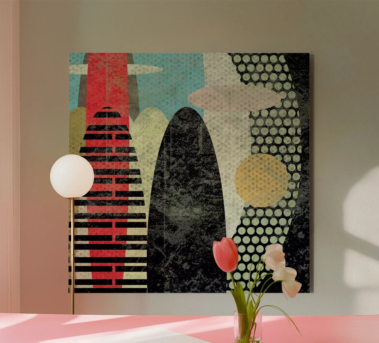 Abstraction alluminio dibond da Metron
