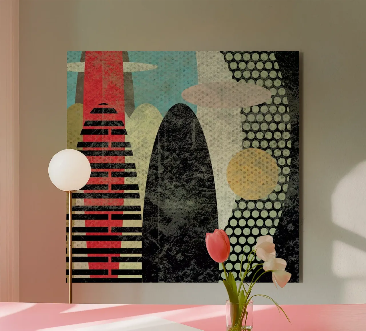 Abstraction alluminio dibond da Metron