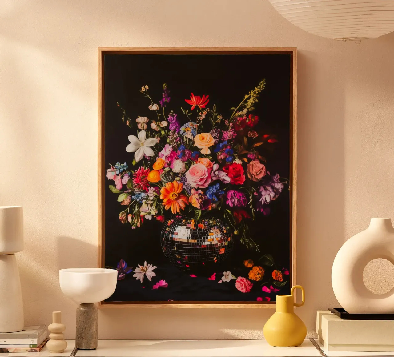 Discobolo tela con Cornice a cassetta da Katja Stehle Design