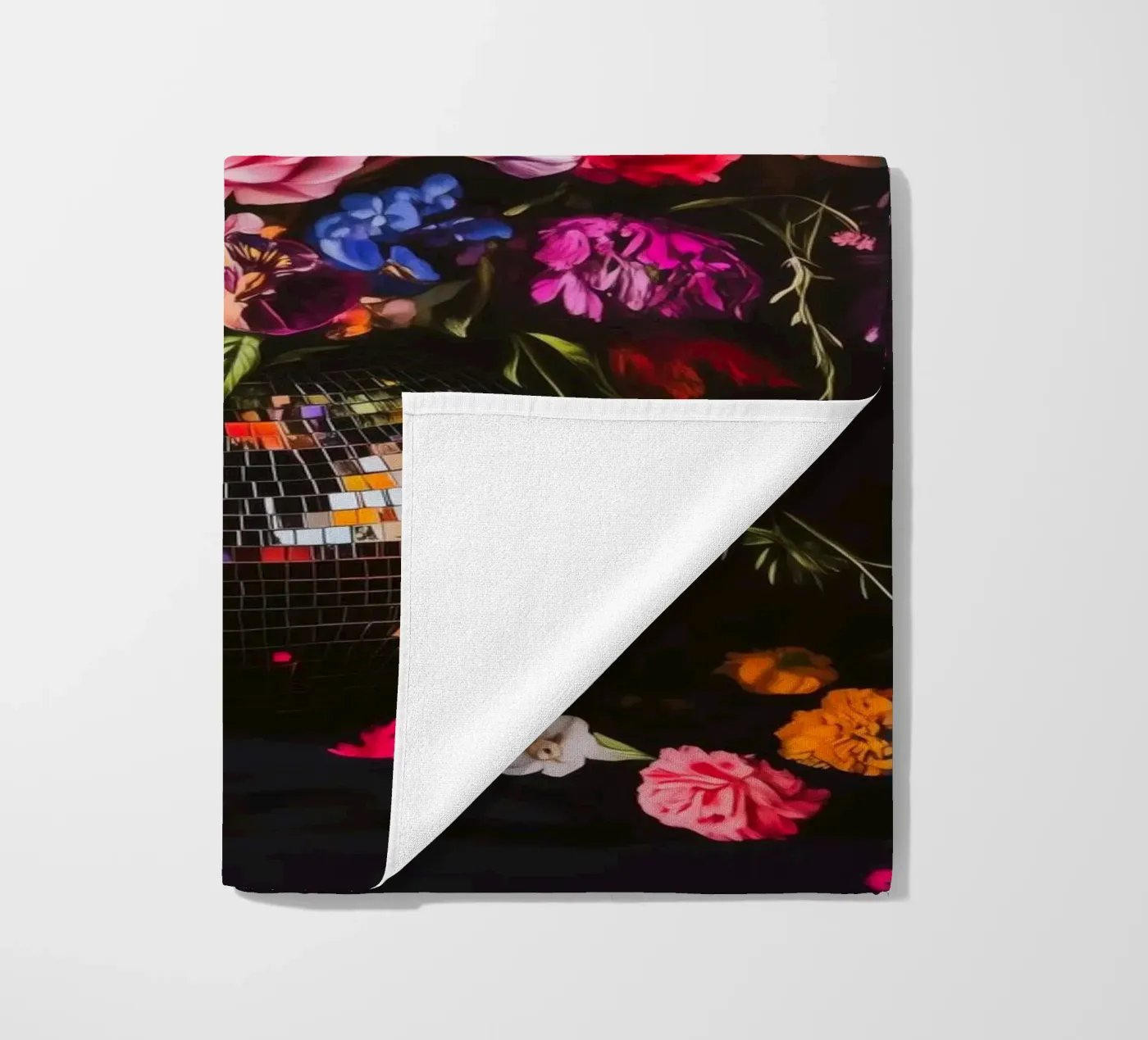 Discoblumen strandhanddoek van Katja Stehle Design