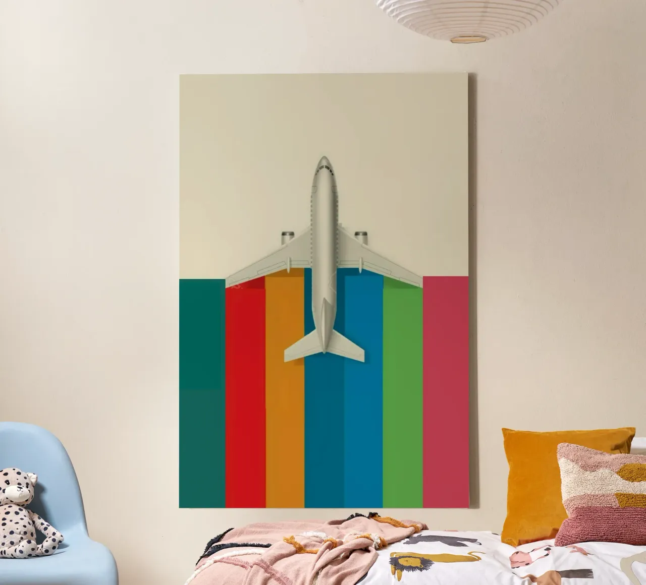 plan colorful tela con Cornice a cassetta da huminity