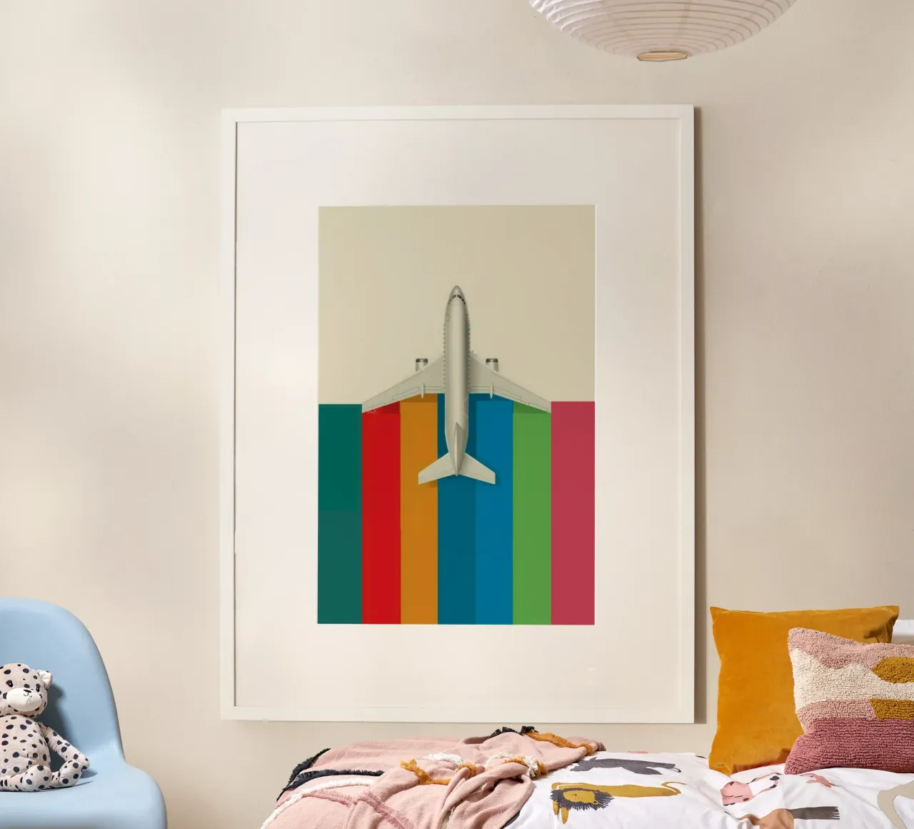 plan colorful poster con telaio in plastica da huminity