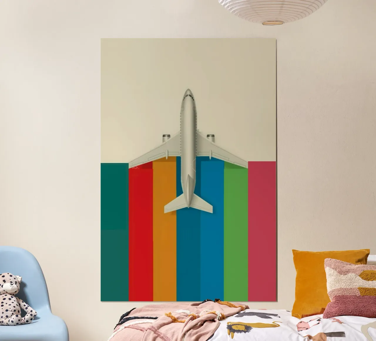plan colorful poster con telaio in plastica da huminity
