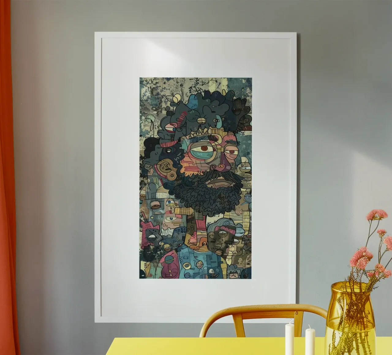 combined abstraction man Poster von hamily