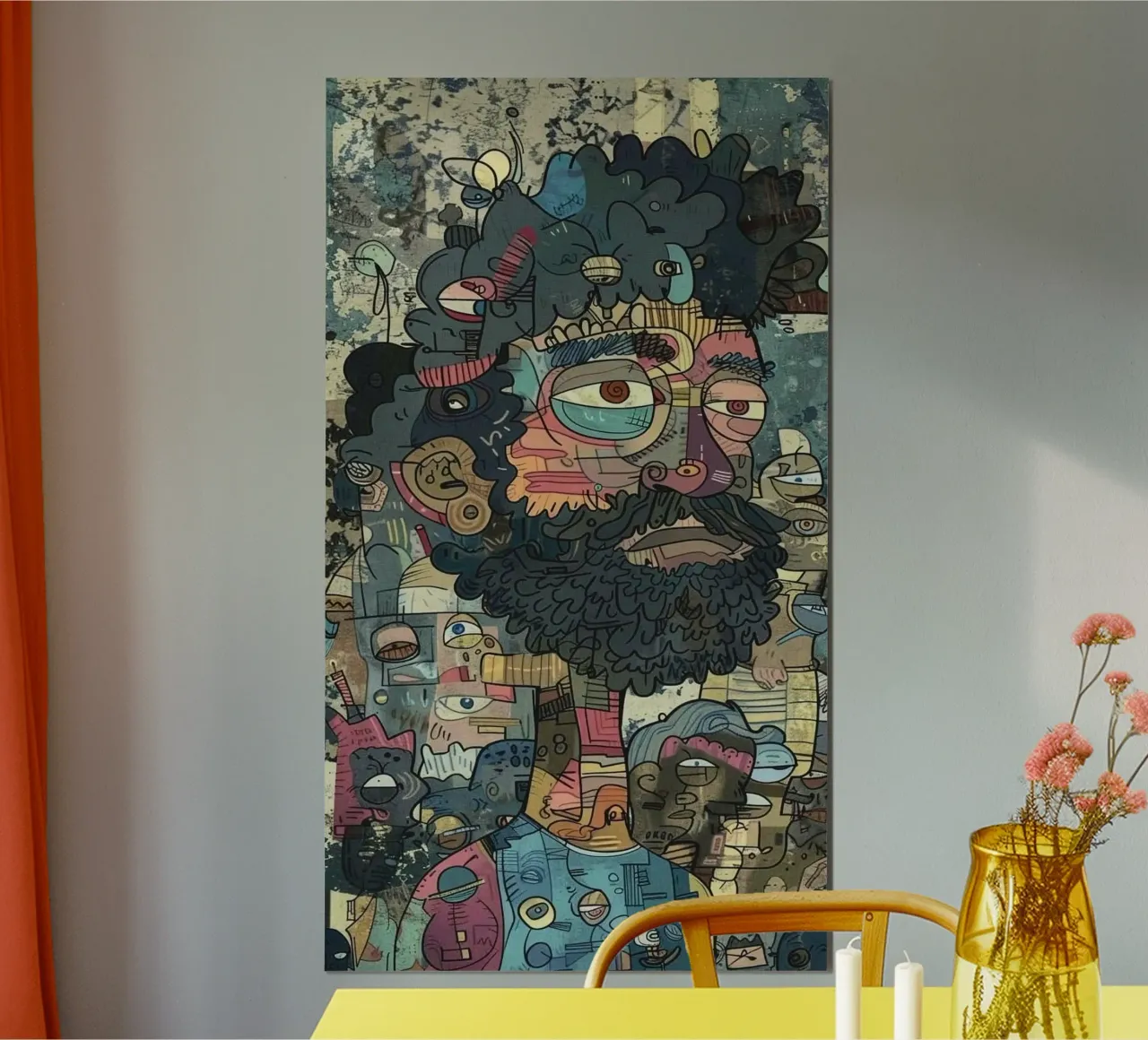 combined abstraction man Poster von hamily