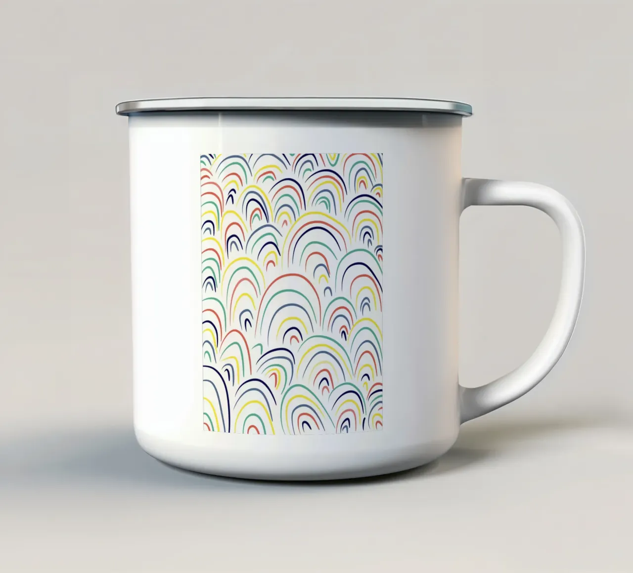 Arcobaleni tazza in smalto da Little Dean