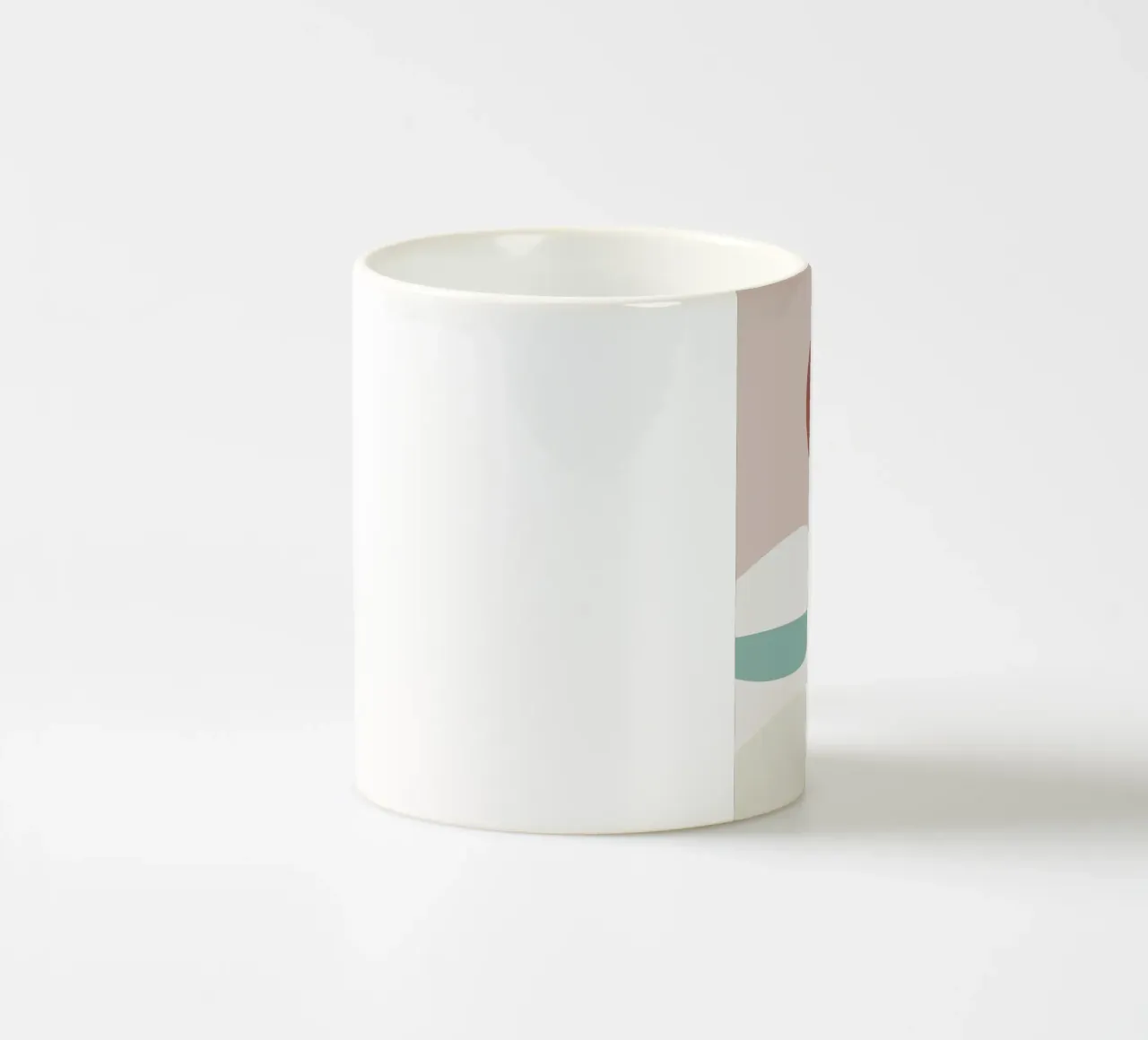 Paesaggio bianco 03 tazza in ceramica da Little Dean