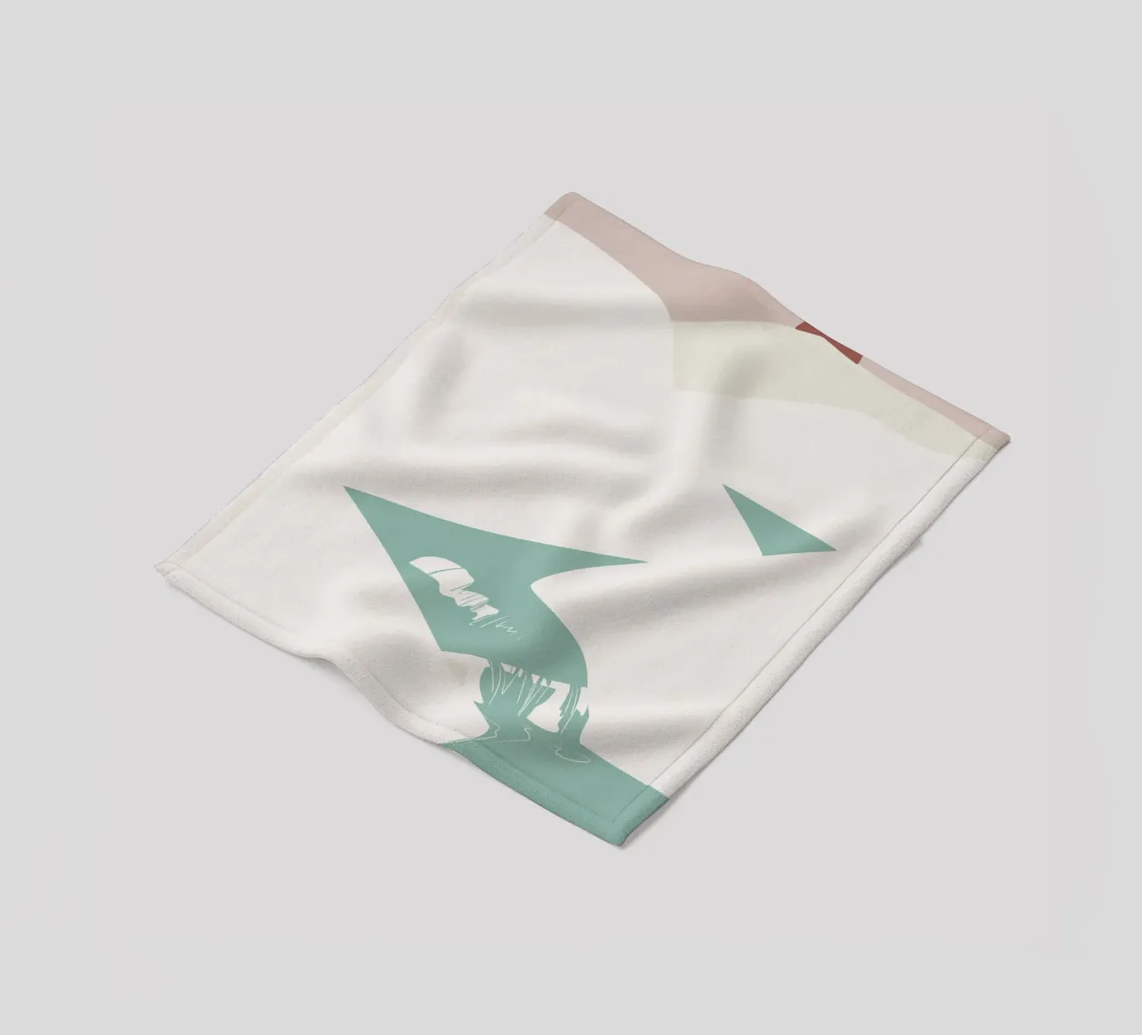 Paesaggio bianco 05 coperta in pile da Little Dean