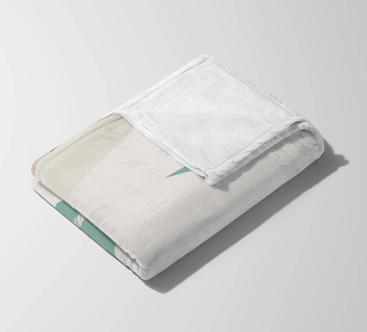 Paesaggio bianco 05 coperta in pile da Little Dean
