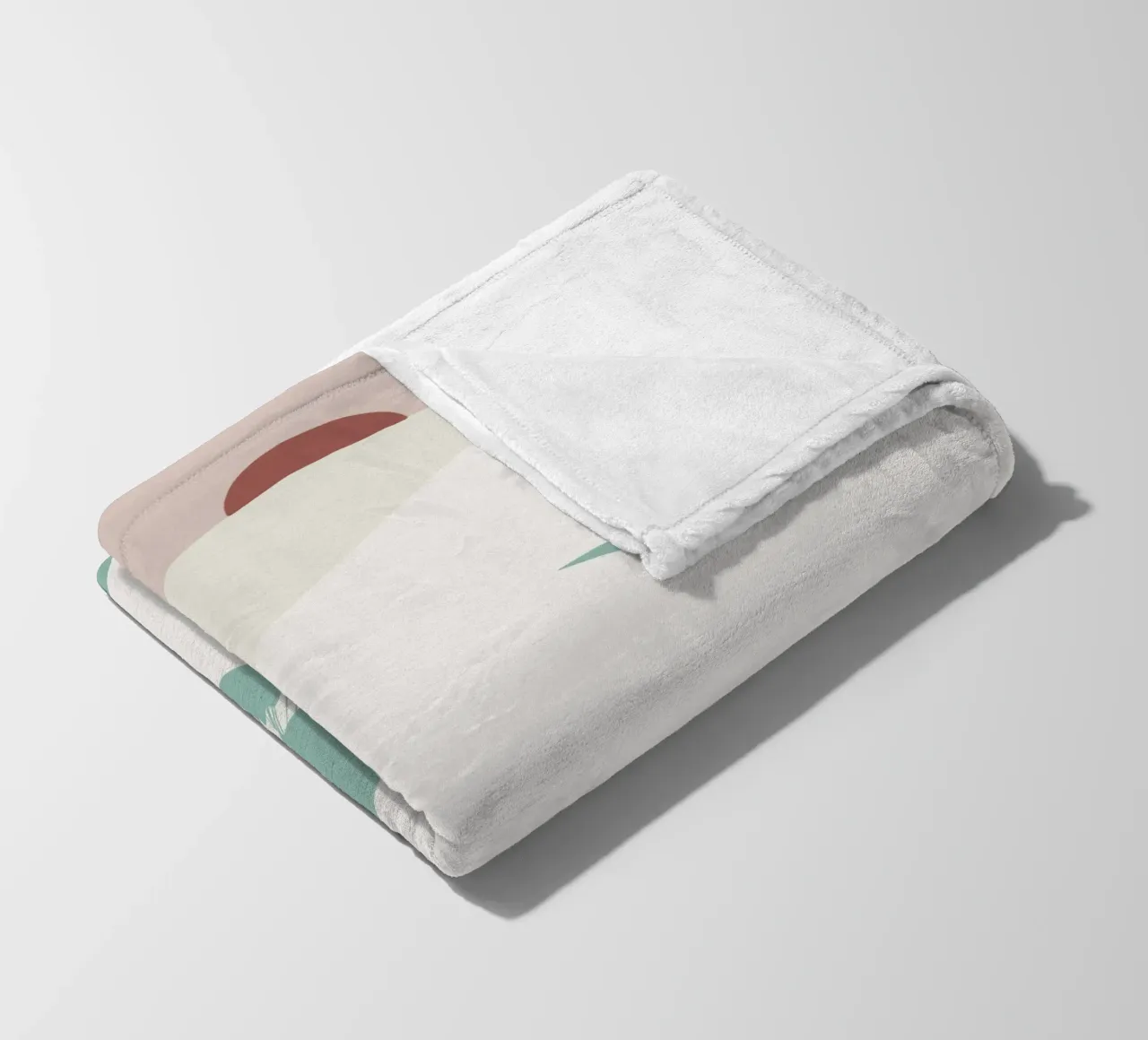 Paesaggio bianco 05 coperta in pile da Little Dean