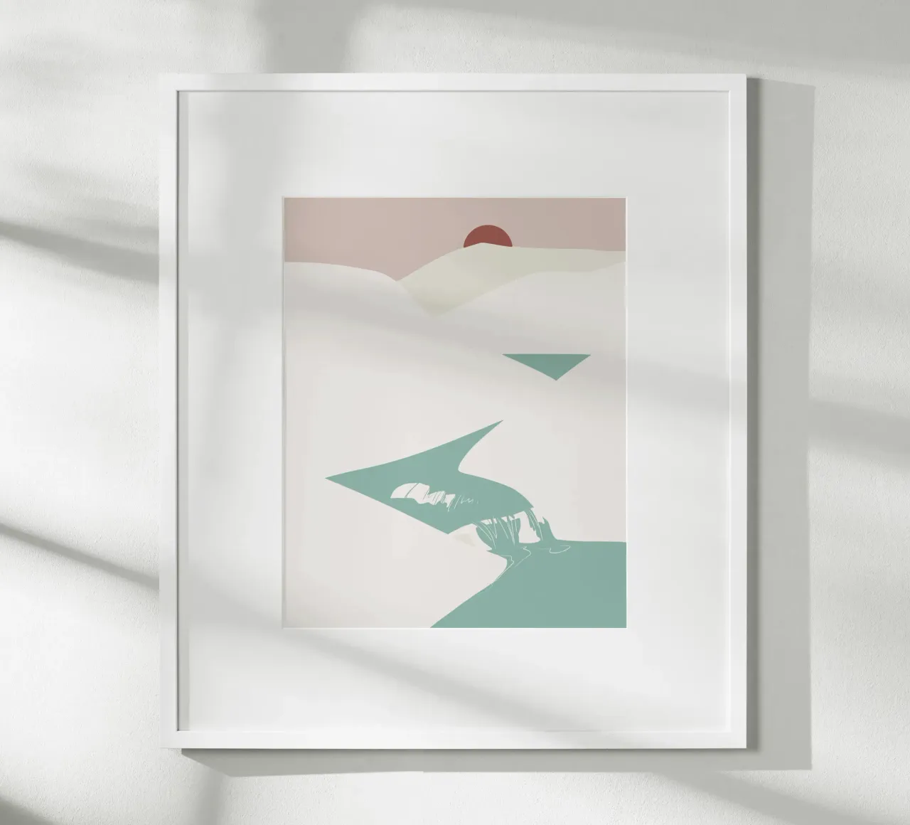Paesaggio bianco 05 poster da Little Dean