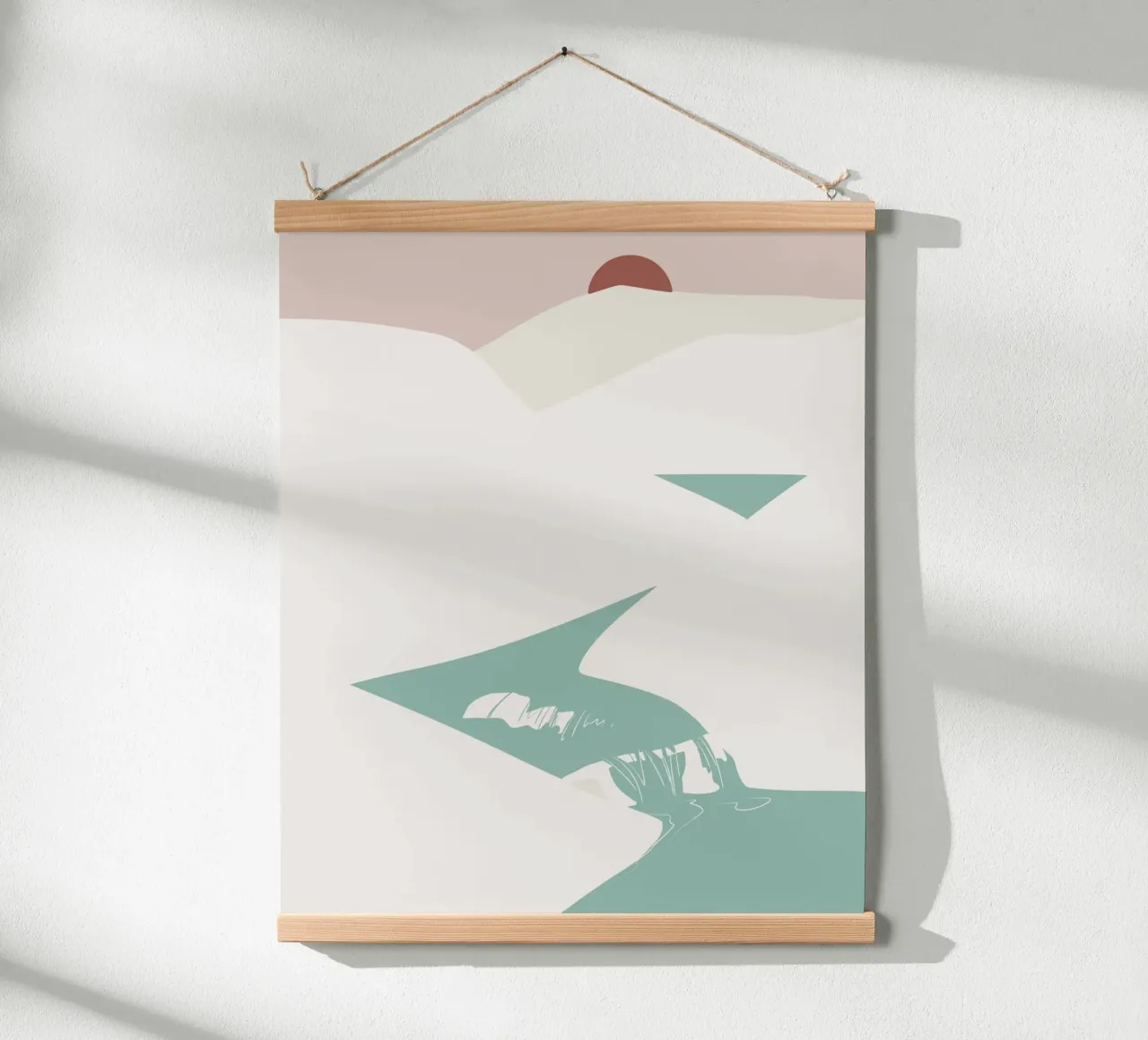 Paesaggio bianco 05 poster da Little Dean