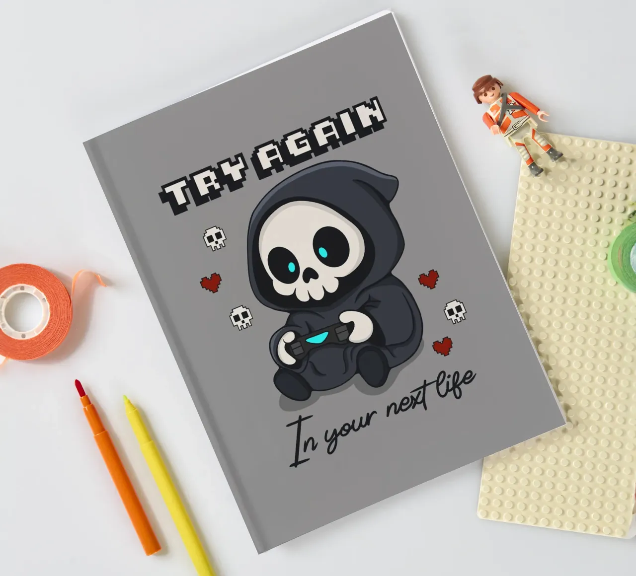 Try Again in your next life notebook by Loobs
