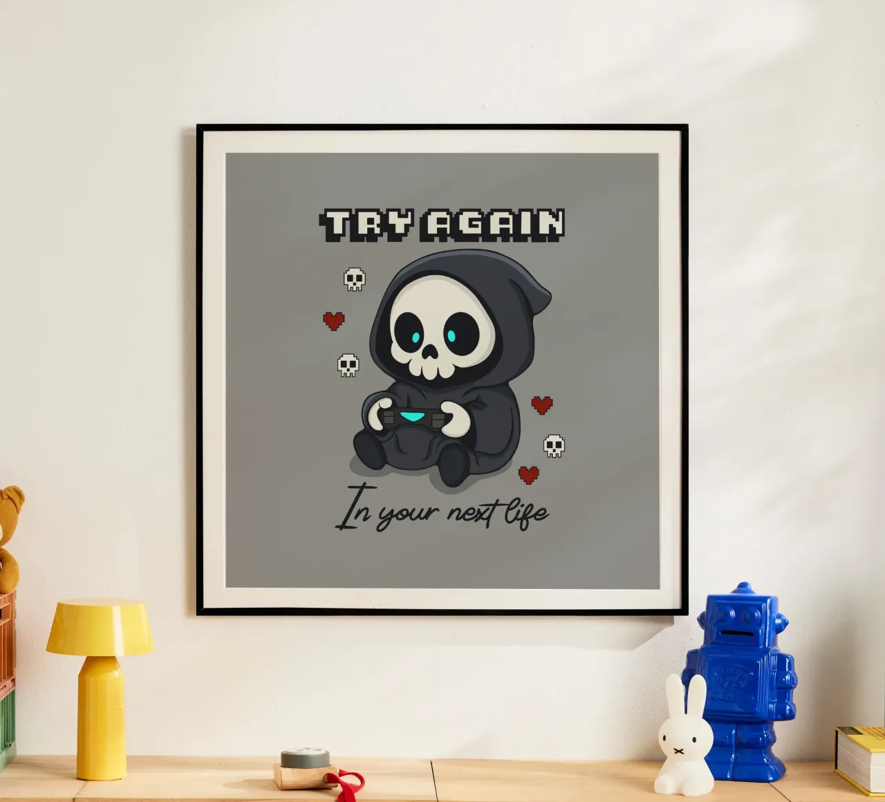 Inténtalo de nuevo en tu próxima vida poster de Loobs