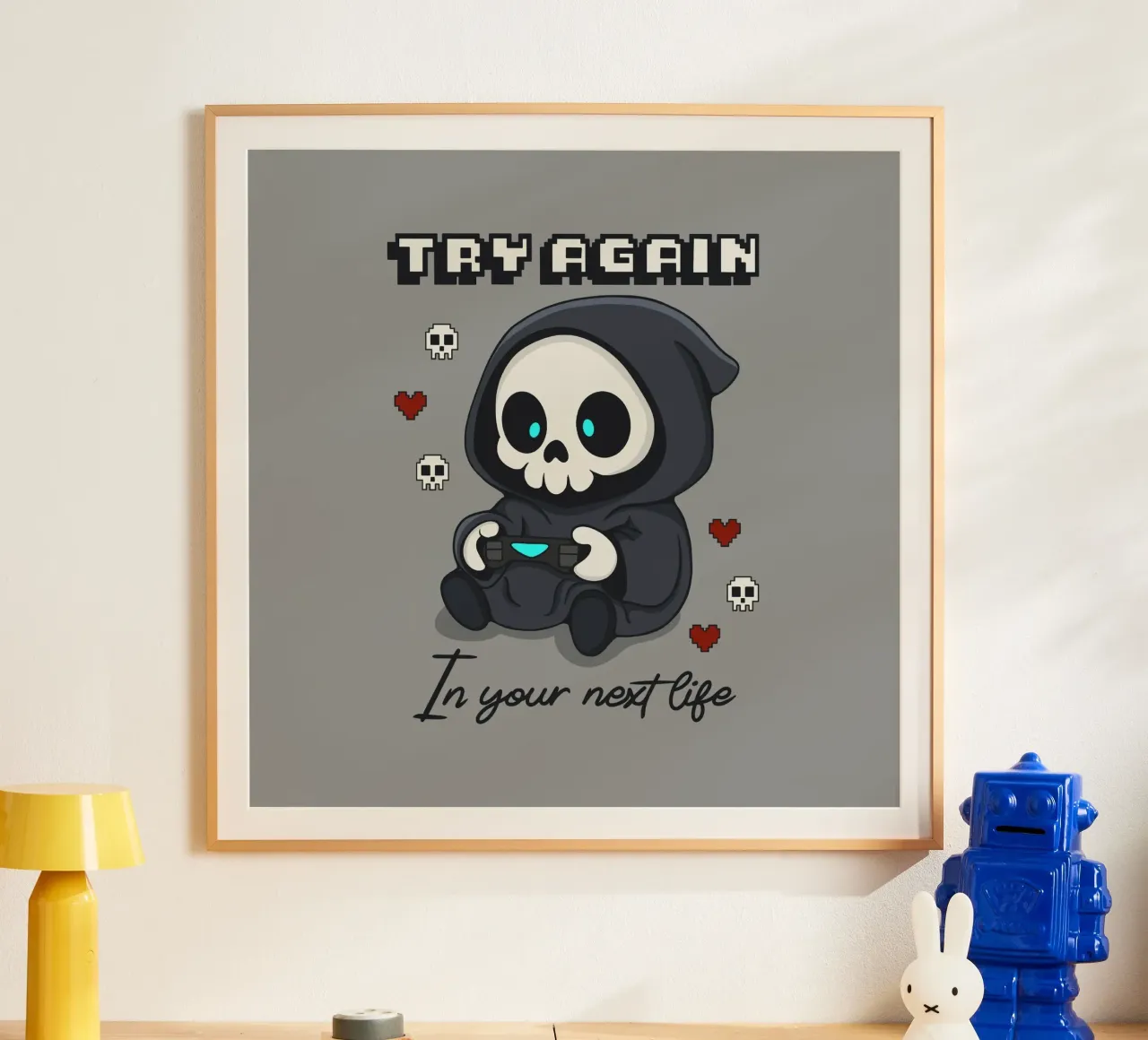Inténtalo de nuevo en tu próxima vida poster de Loobs