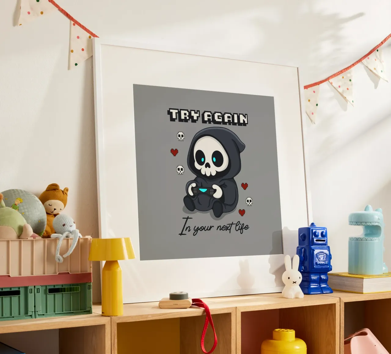 Inténtalo de nuevo en tu próxima vida poster de Loobs