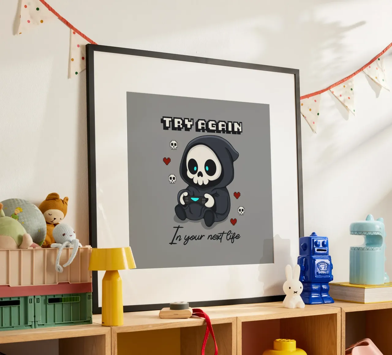 Inténtalo de nuevo en tu próxima vida poster de Loobs