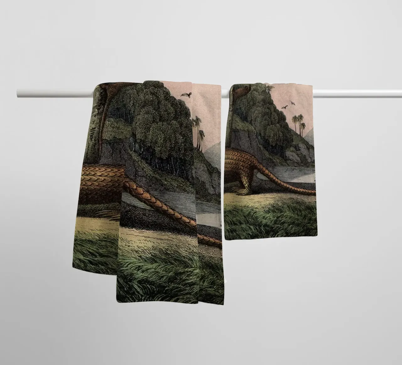 Vintage Kolb 12 Tafel 40 Pangolin asciugamano da bagno da Vintage Print Collection