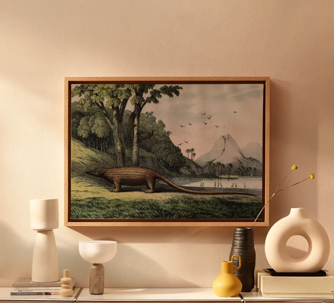 Vintage Kolb 12 Tafel 40 Pangolin canvas met Baklijst van Vintage Print Collection