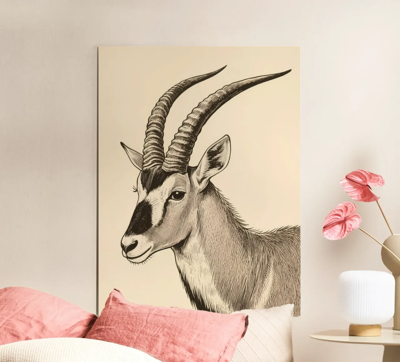 Oryx poster con telaio in legno da knowledge