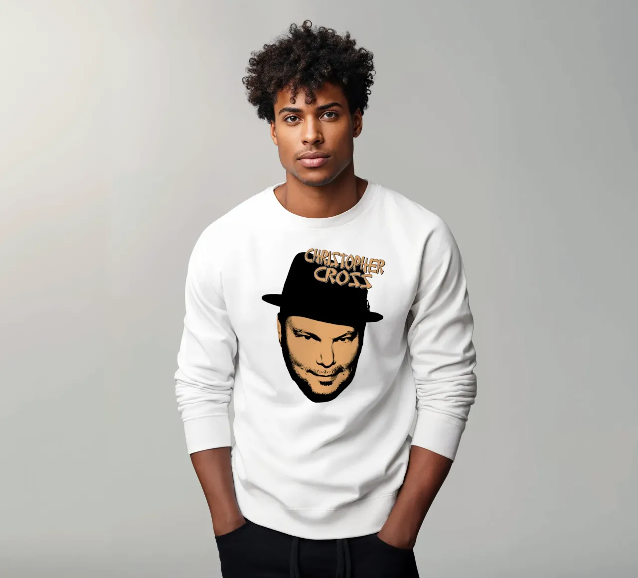 Pop Rock Christopherr Cross felpa da igoshdesigns
