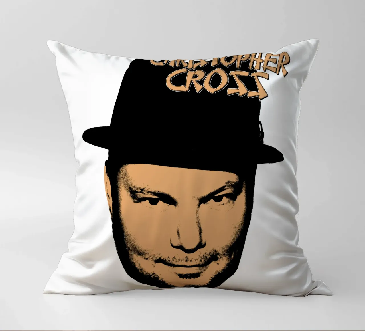 Pop Rock Christopherr Cross cuscino da igoshdesigns