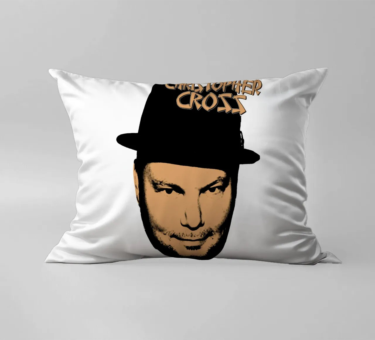 Pop Rock Christopherr Cross cuscino da igoshdesigns