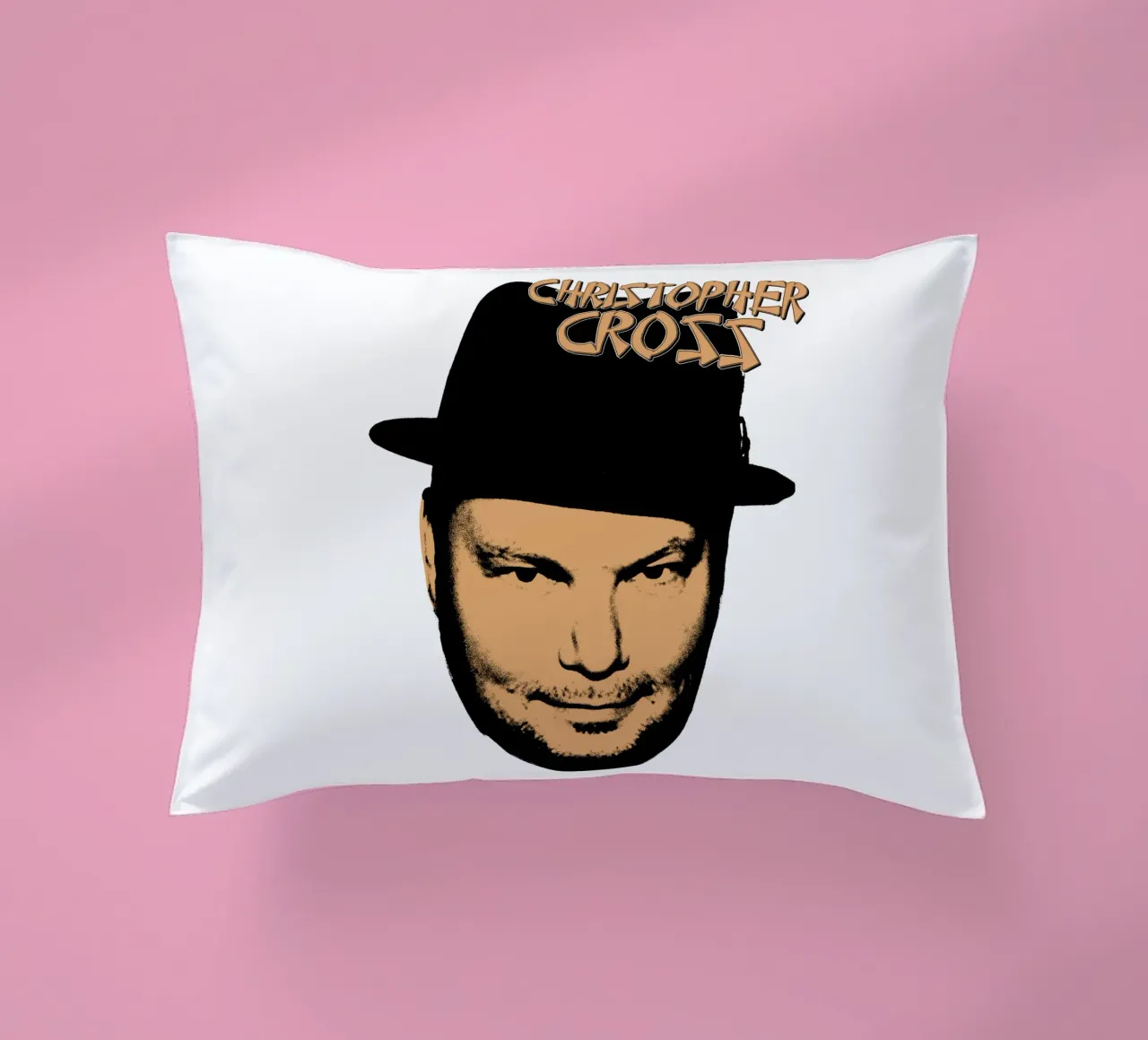 Pop Rock Christopherr Cross cuscino da igoshdesigns