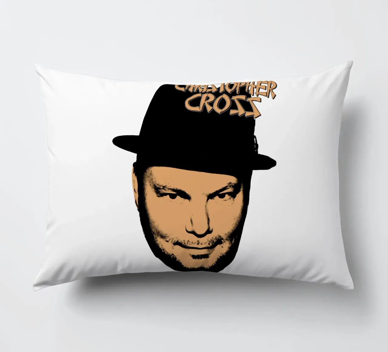 Pop Rock Christopherr Cross cuscino da igoshdesigns