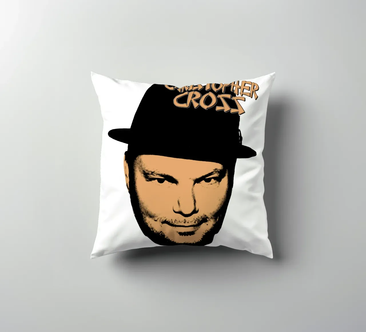 Pop Rock Christopherr Cross cuscino da igoshdesigns
