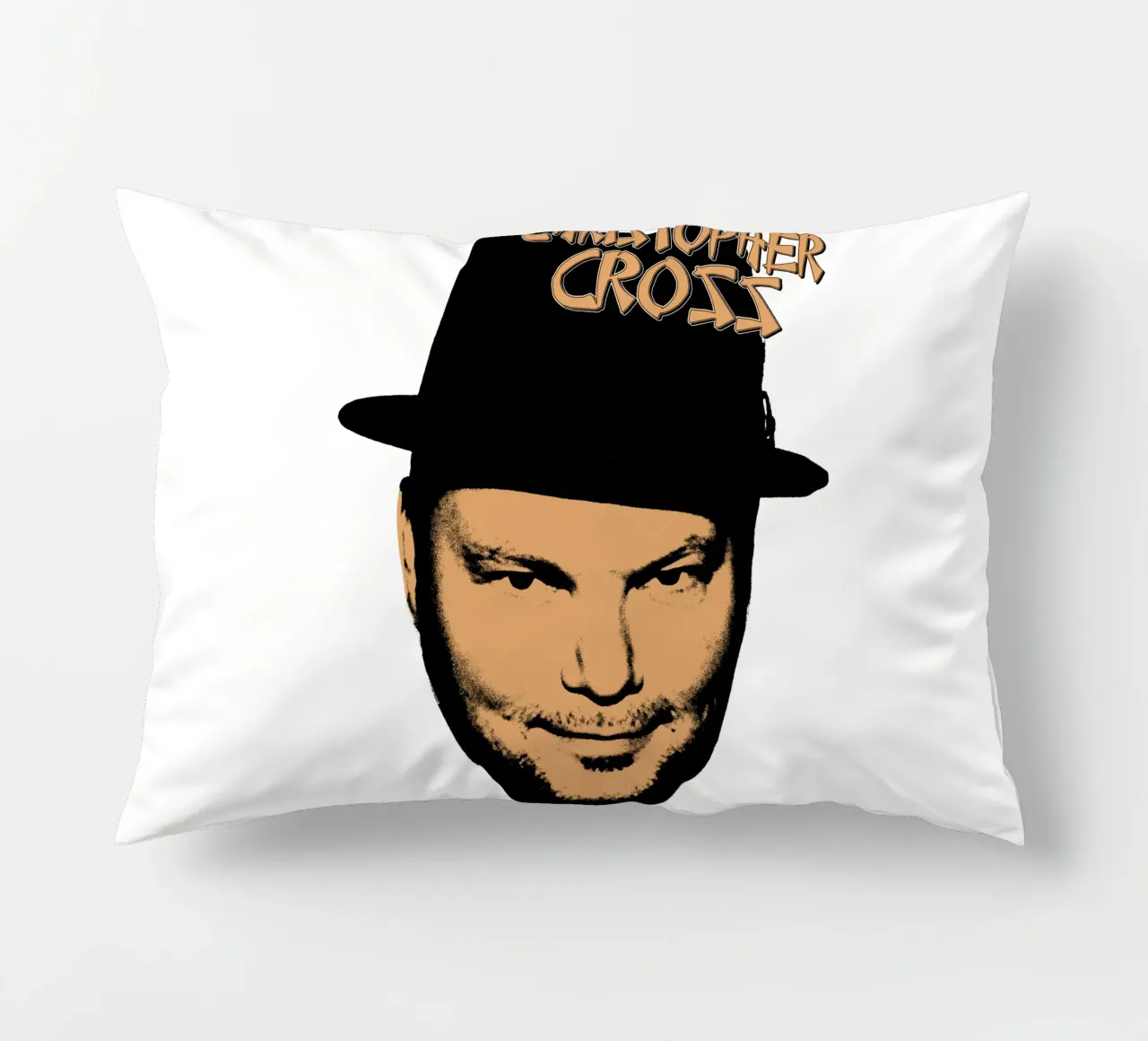 Pop Rock Christopherr Cross cuscino da igoshdesigns