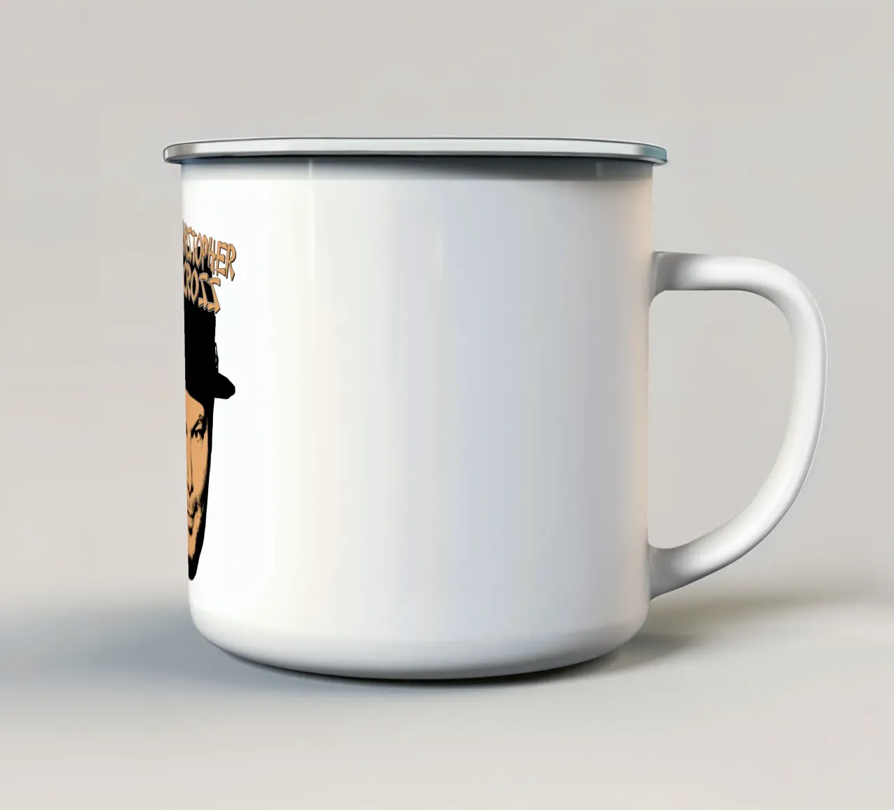 Pop Rock Christopherr Cross tazza in smalto da igoshdesigns