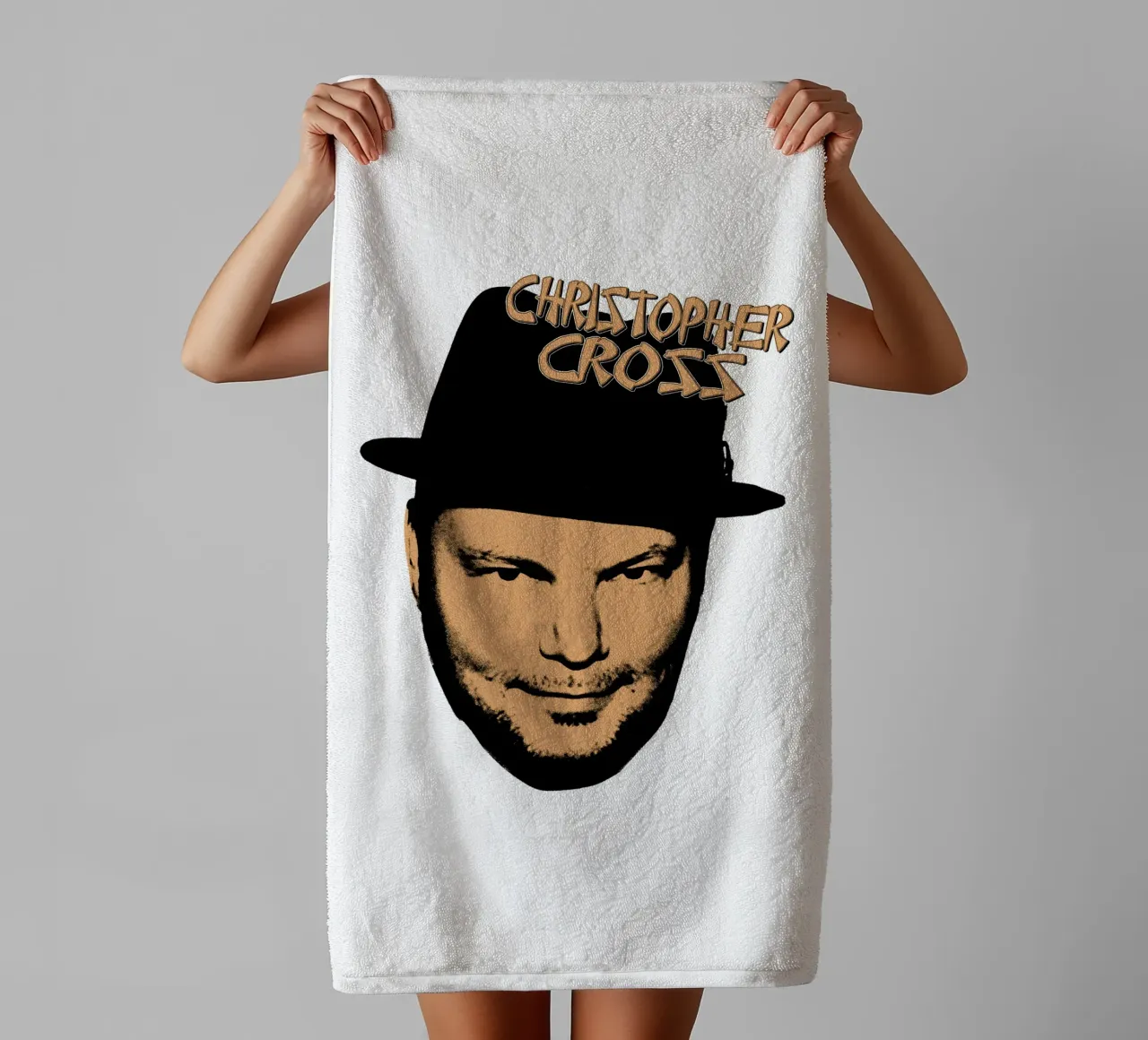 Pop Rock Christopherr Cross asciugamano da bagno da igoshdesigns