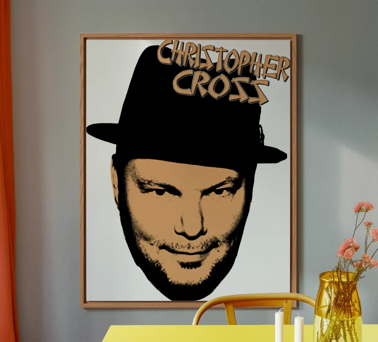 Pop Rock Christopherr Cross alluminio dibond da igoshdesigns