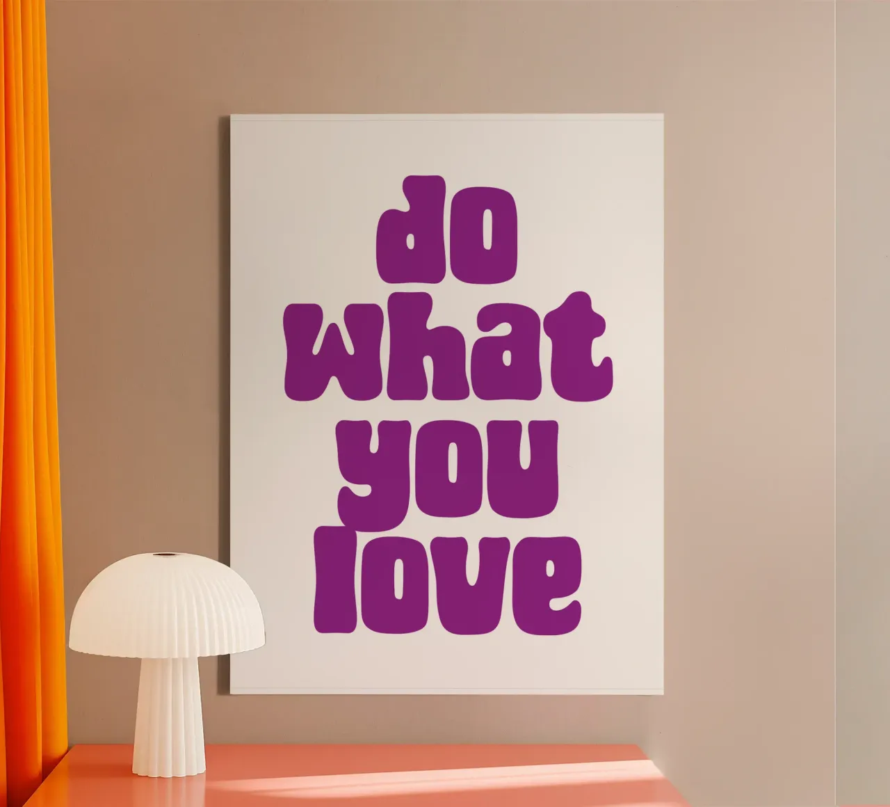 Do what you love tela con Cornice a cassetta da PinkCandyWalls