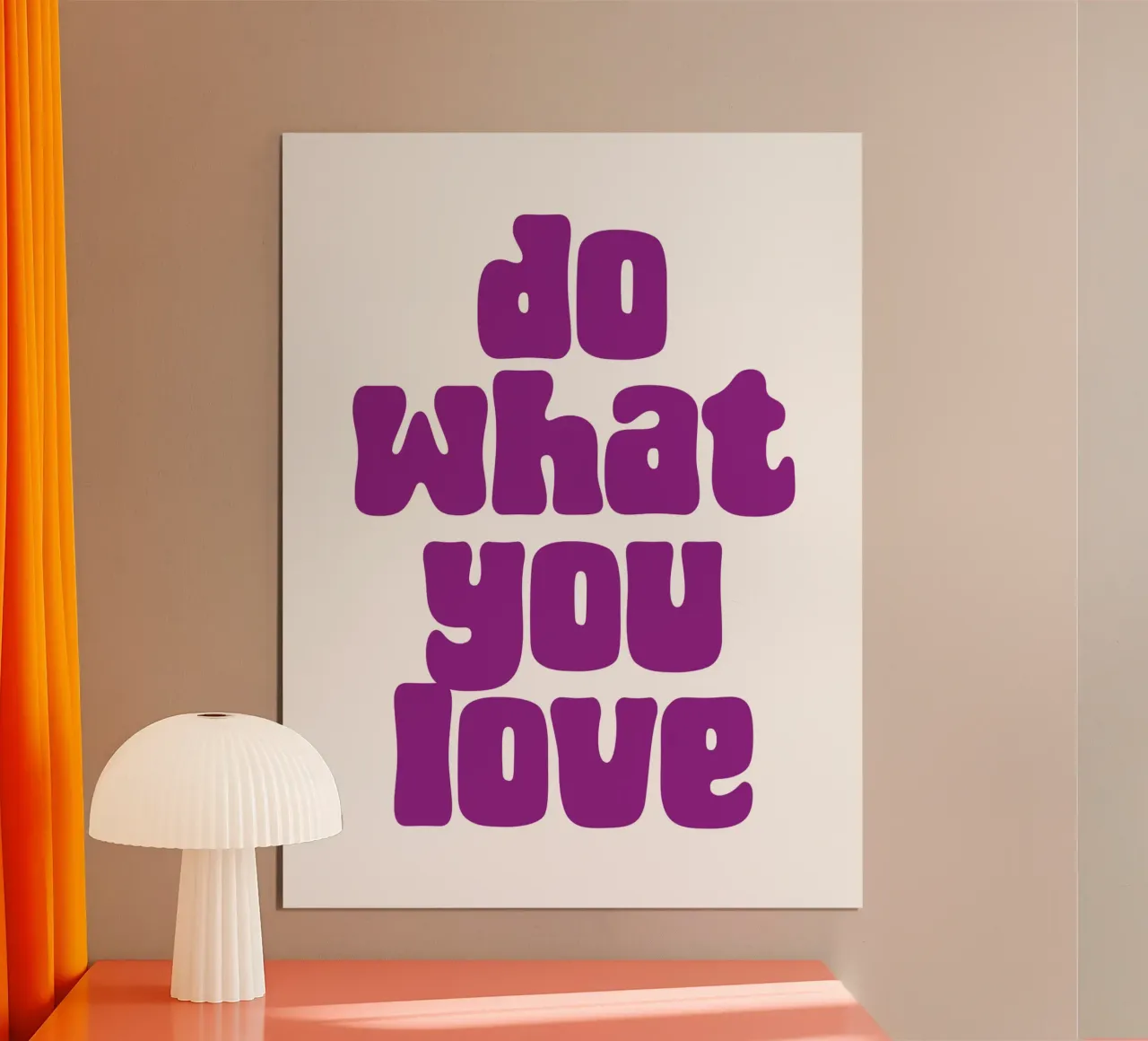 Do what you love poster da PinkCandyWalls