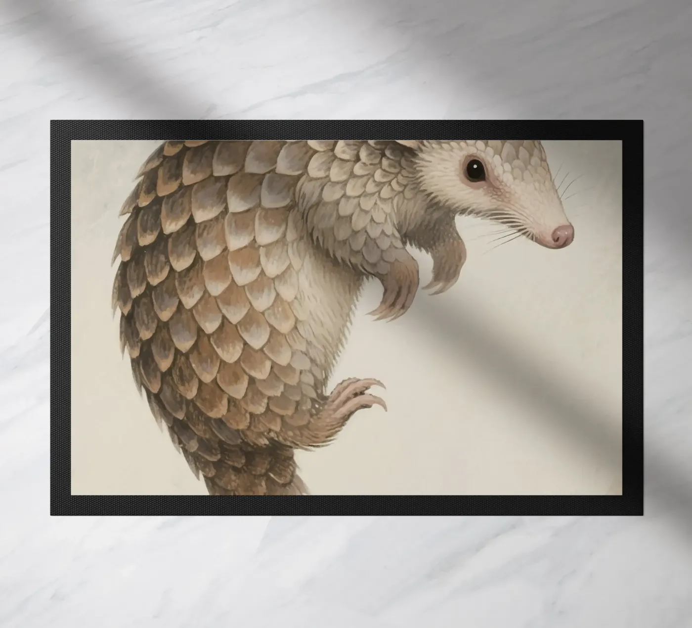 Pangolin doormat by knowledge