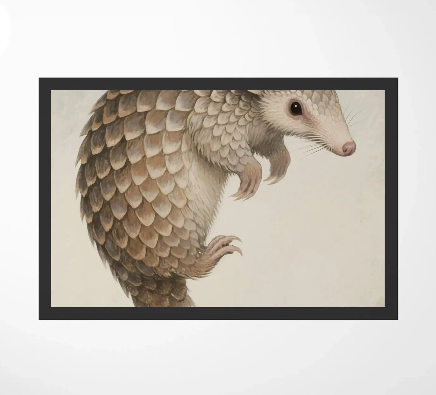 Pangolin doormat by knowledge