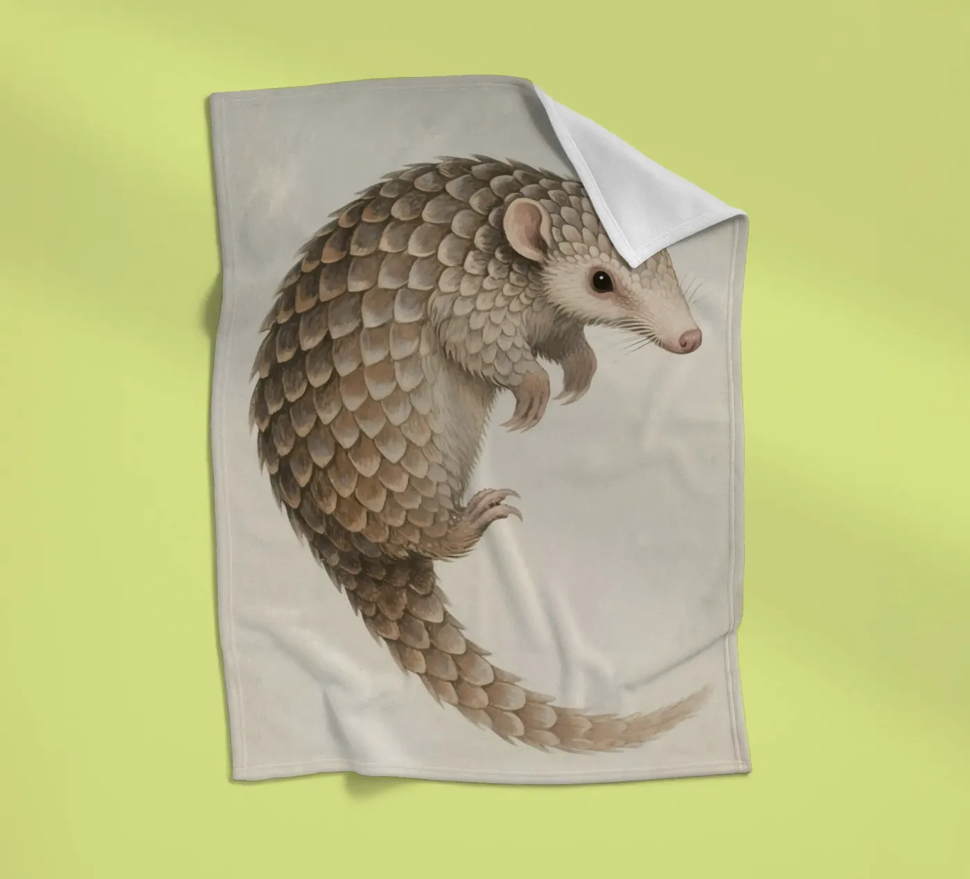 Pangolin fleece blanket by knowledge