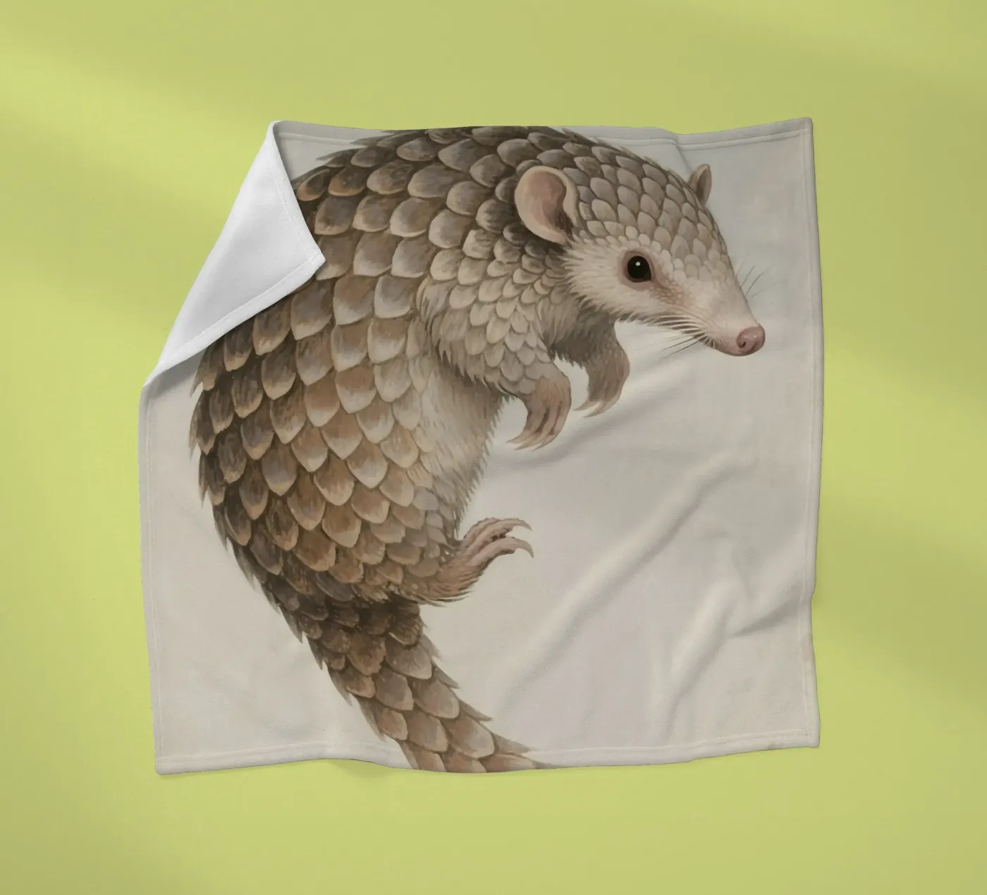 Pangolin fleece blanket by knowledge