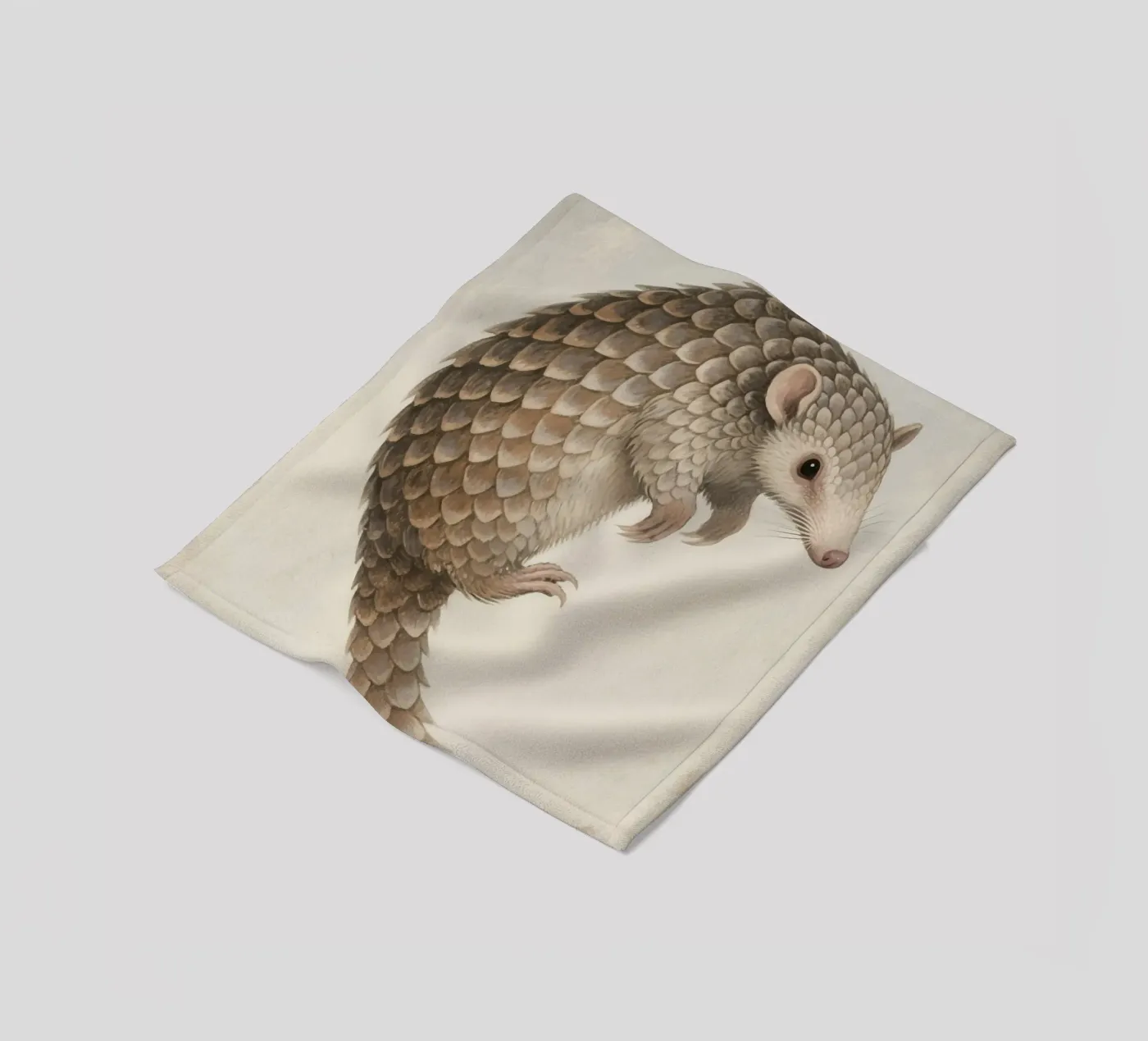 Pangolin fleece blanket by knowledge
