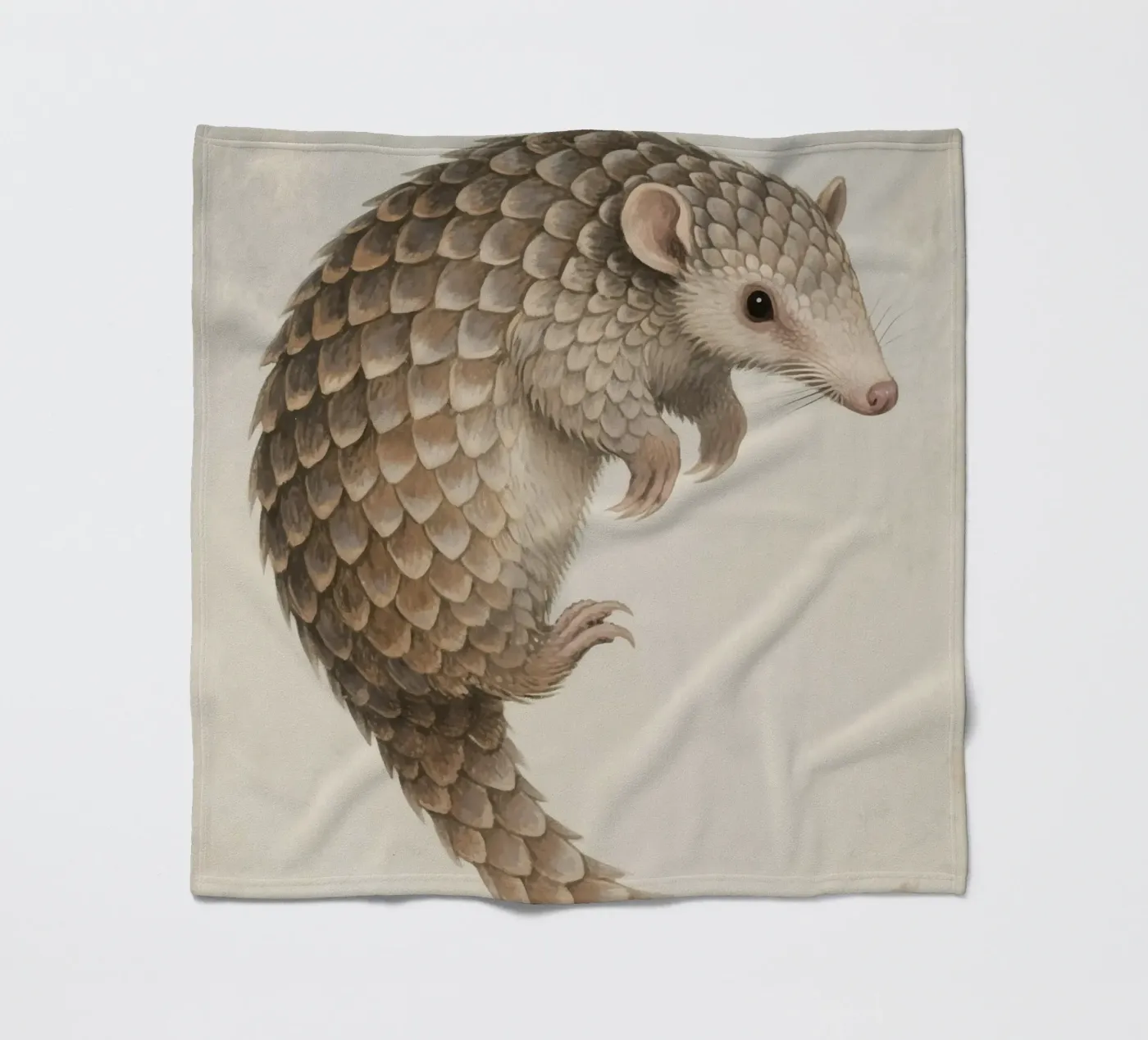 Pangolin fleece blanket by knowledge