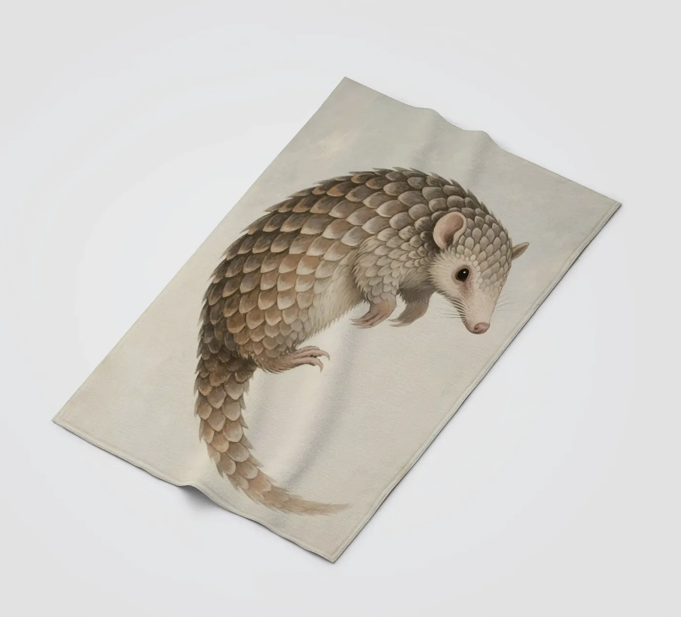 Pangolin fleece blanket by knowledge