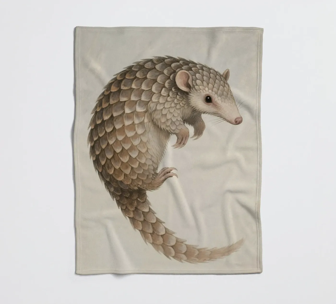 Pangolin fleece blanket by knowledge