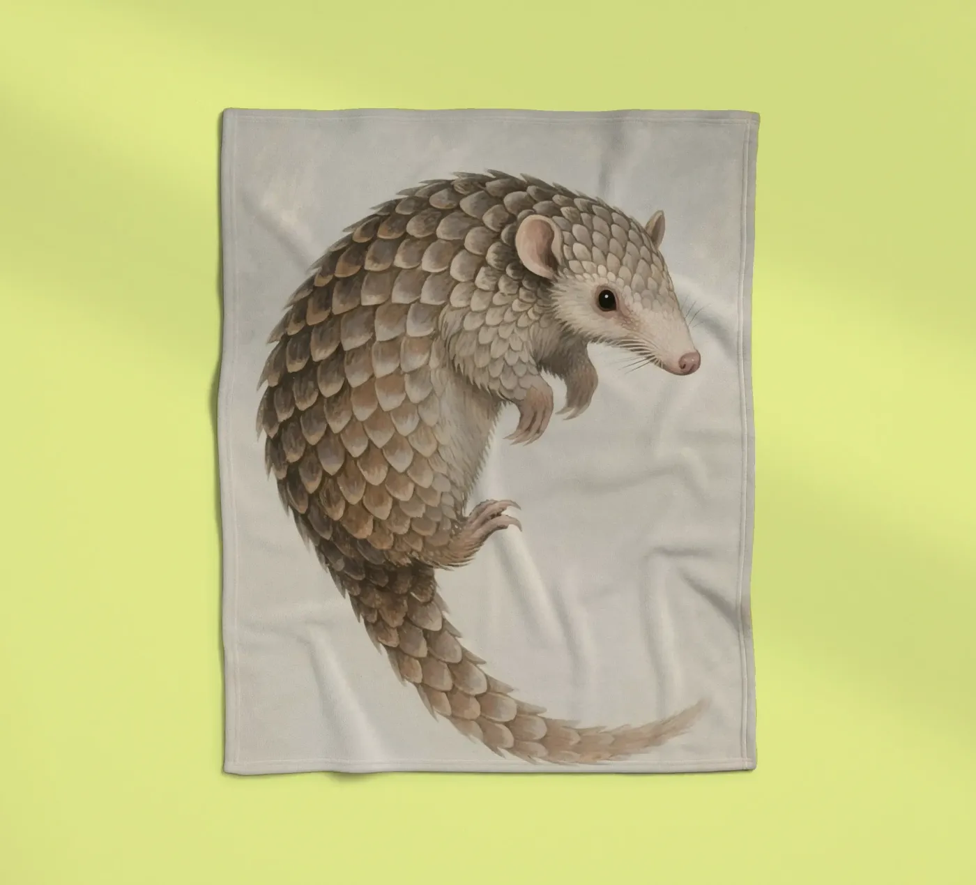 Pangolin fleece blanket by knowledge