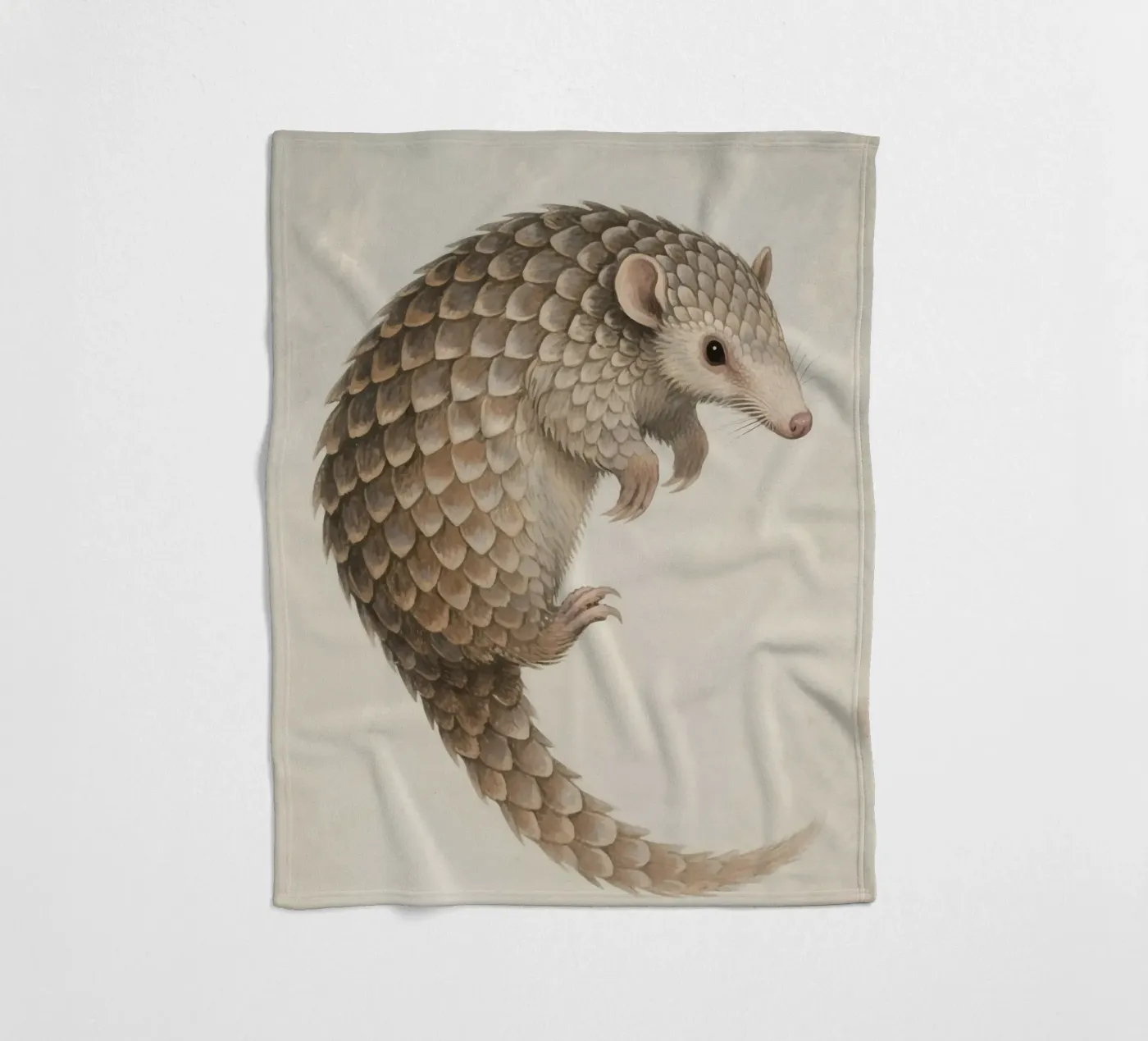 Pangolin fleece blanket by knowledge